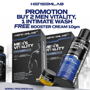 Combo Men vitality 2 box Free Men Intimate wash Blue + FREE Booster Cream 10gm